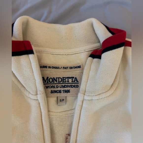 Mondetta Cream Jacket with Red Accents - Picture 2 of 6